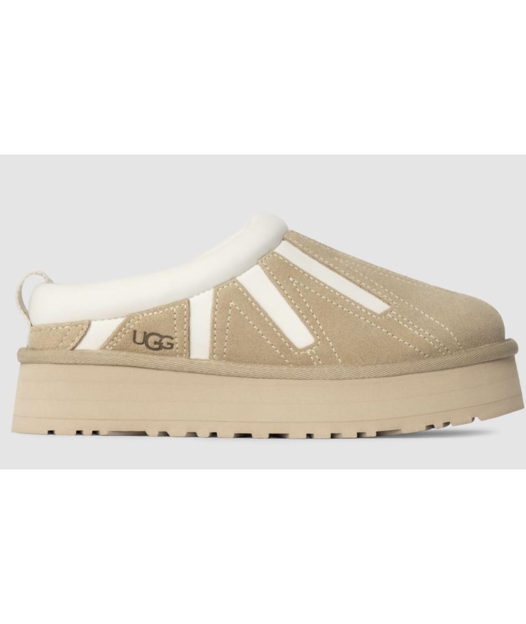 UGG AUSTRALIA Бежевые замшевые мюли, фото 8