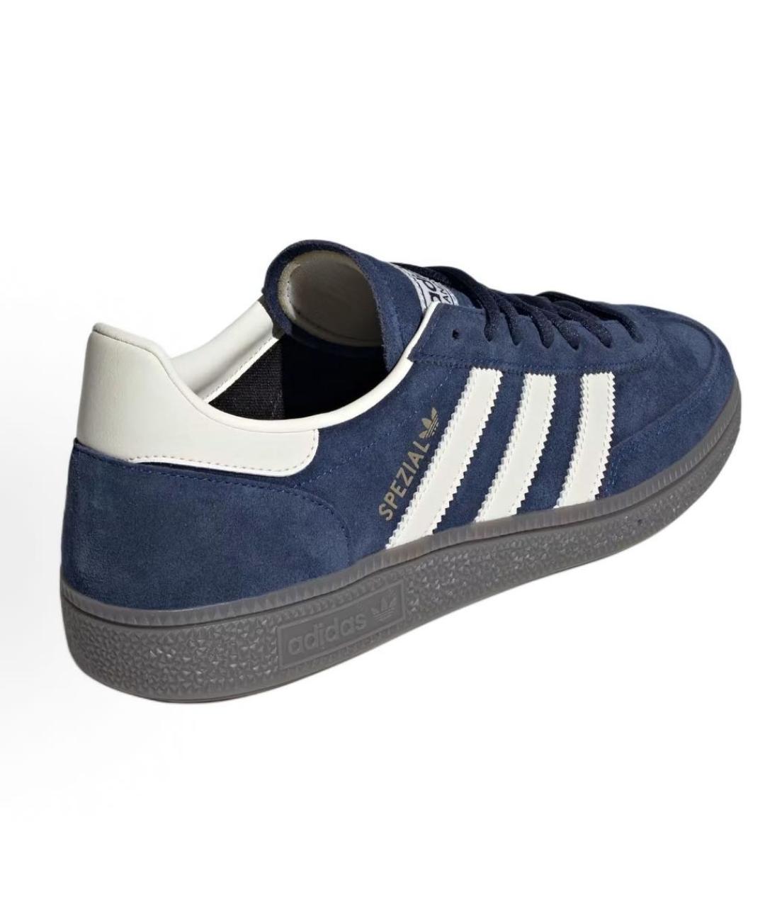 ADIDAS Темно-синие замшевые кроссовки, фото 3