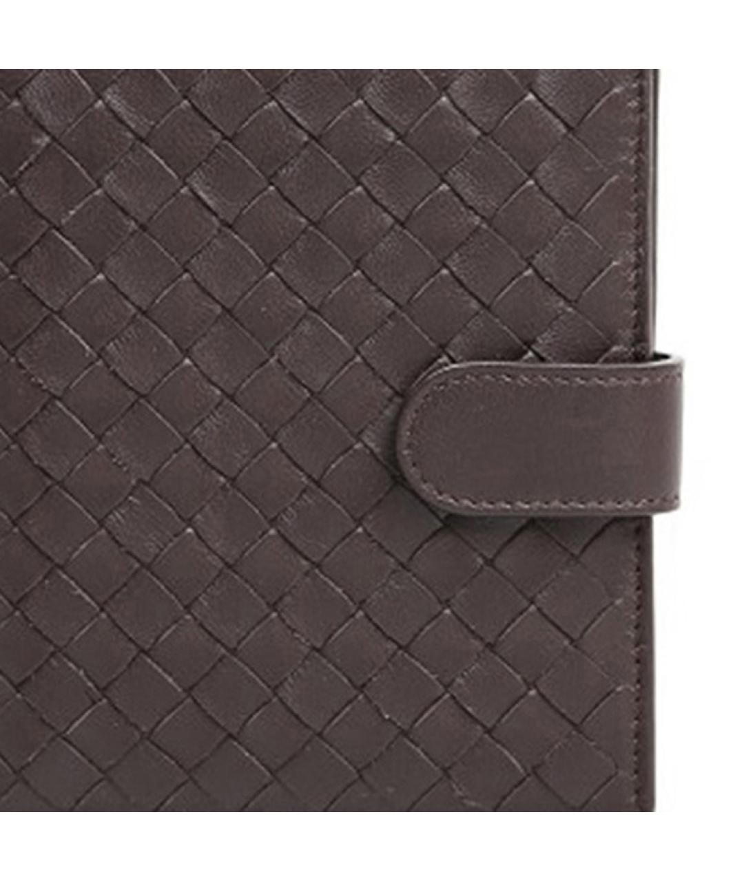 BOTTEGA VENETA Коричневый кожаный кошелек, фото 5