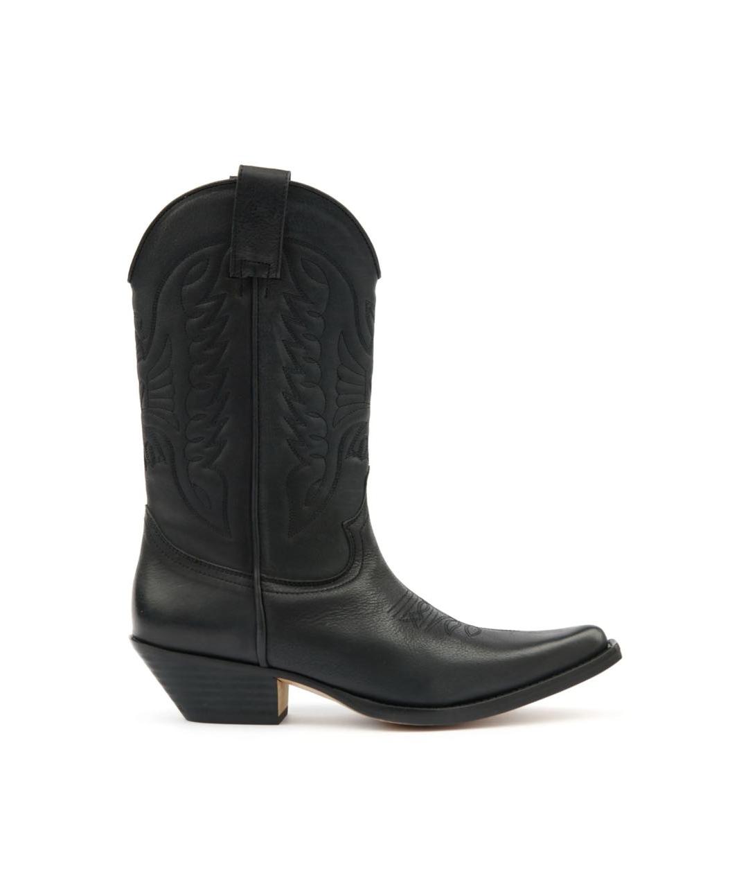 MM6 MAISON MARGIELA Черные кожаные полусапоги, фото 5