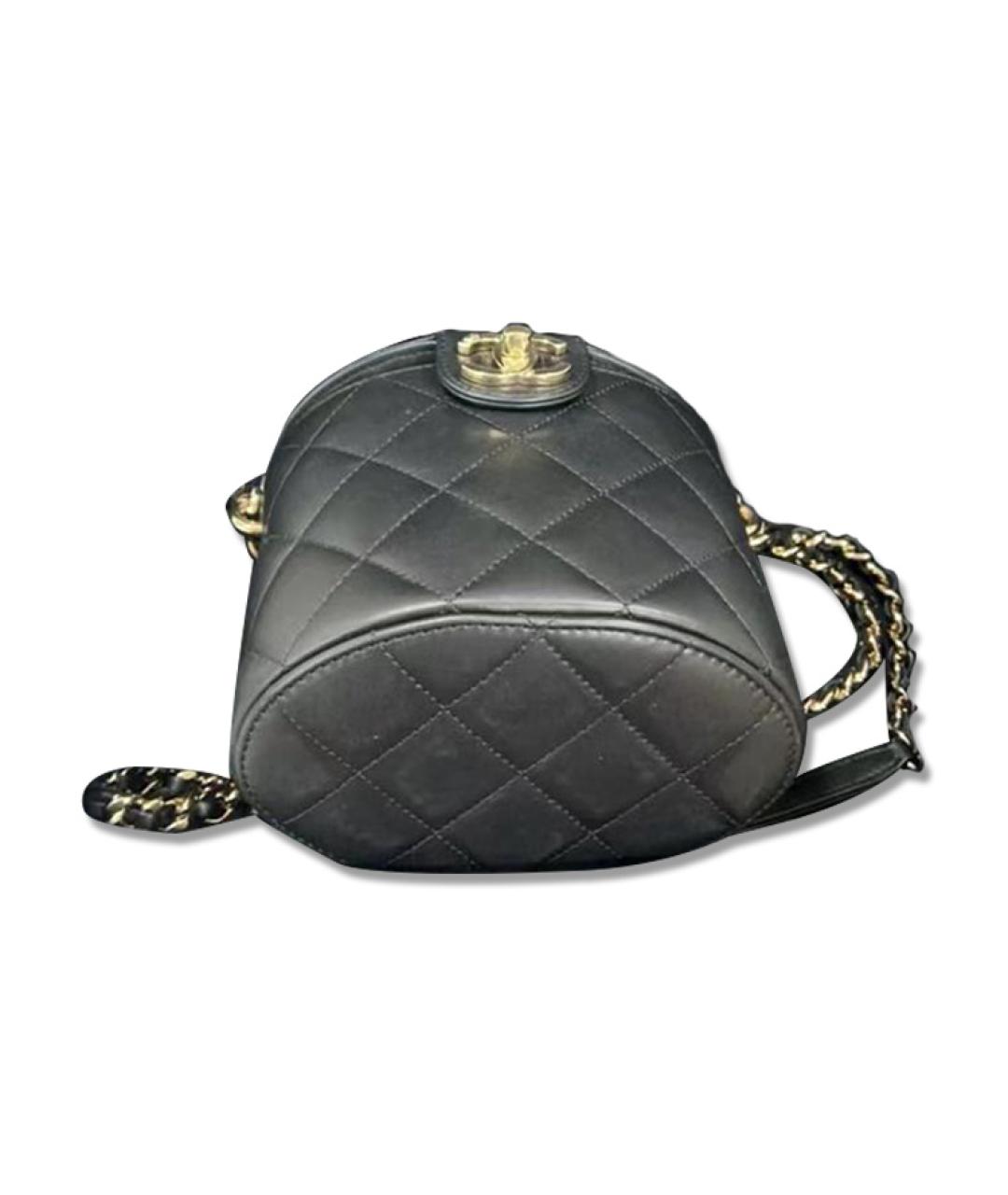 CHANEL Черная кожаная сумка через плечо, фото 3