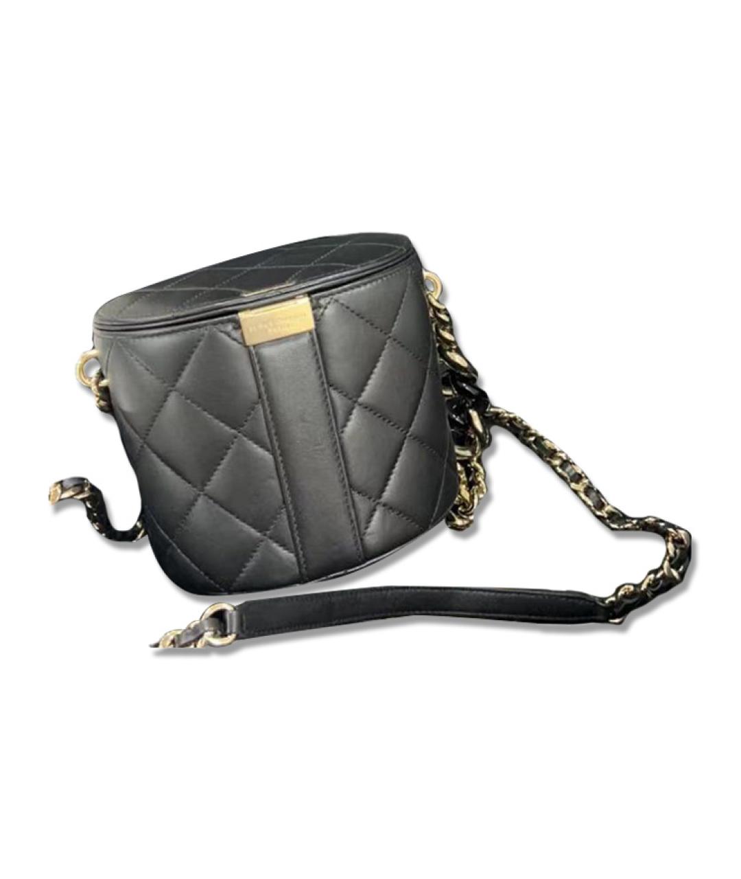 CHANEL Черная кожаная сумка через плечо, фото 2