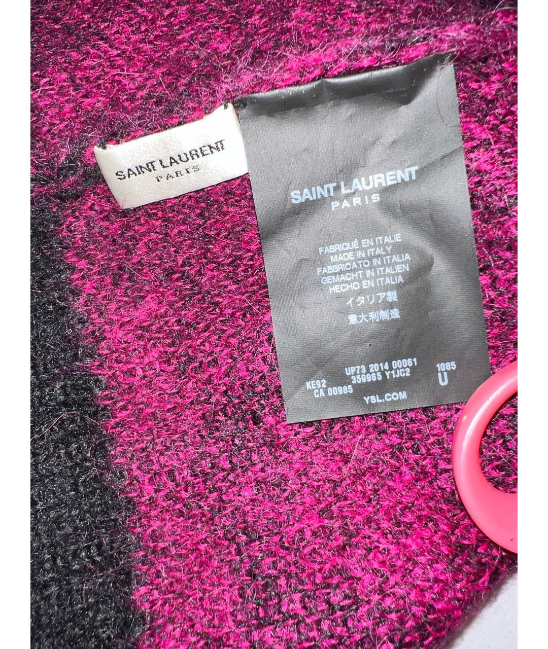 SAINT LAURENT Черная шерстяная шапка, фото 2