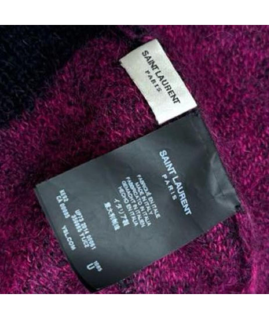 SAINT LAURENT Черная шерстяная шапка, фото 6