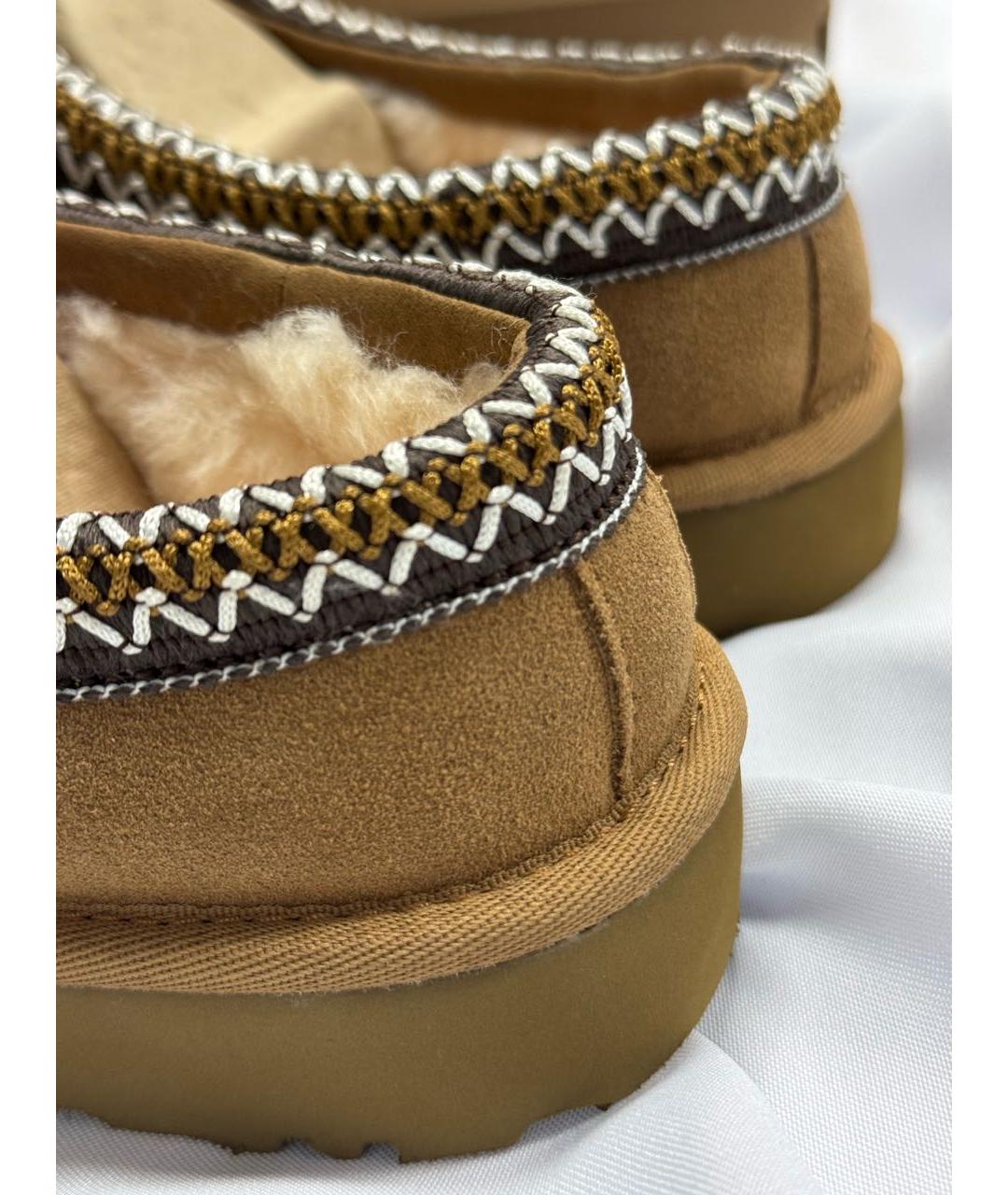 UGG AUSTRALIA Коричневые мюли из искусственной кожи, фото 7