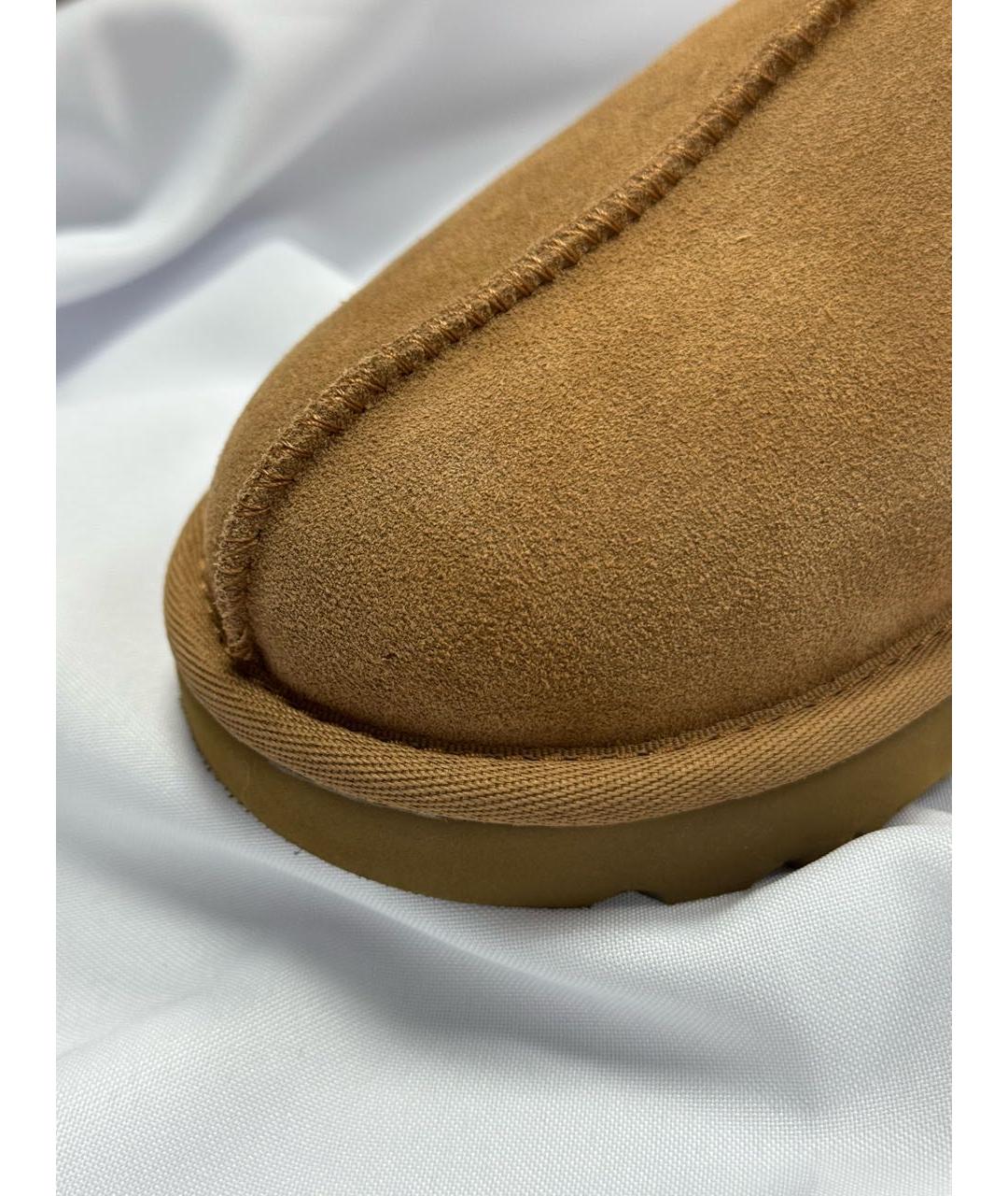 UGG AUSTRALIA Коричневые мюли из искусственной кожи, фото 5