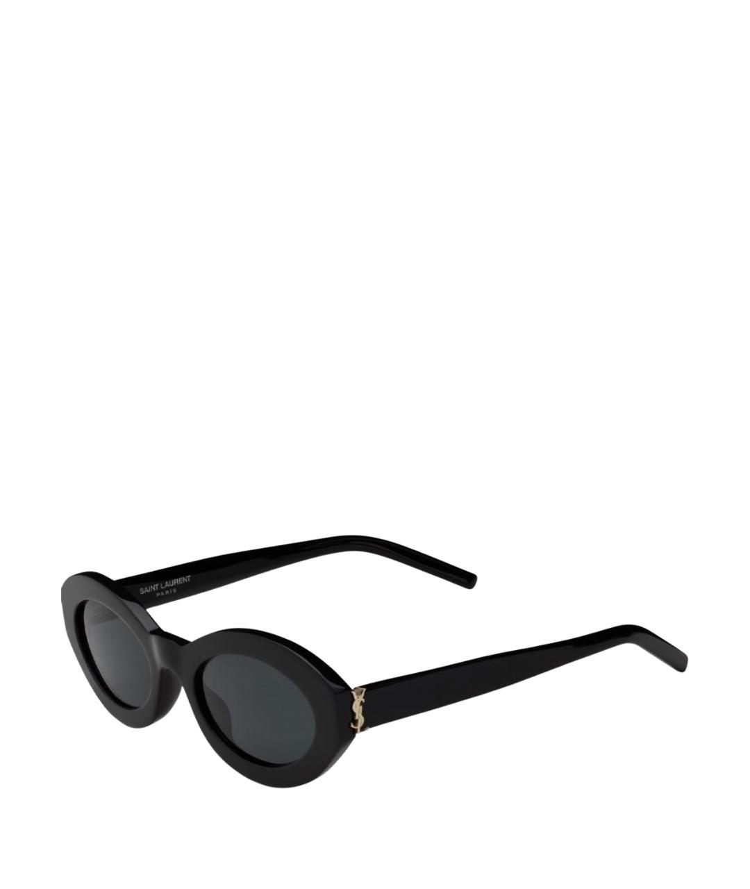 SAINT LAURENT Черные пластиковые солнцезащитные очки, фото 1