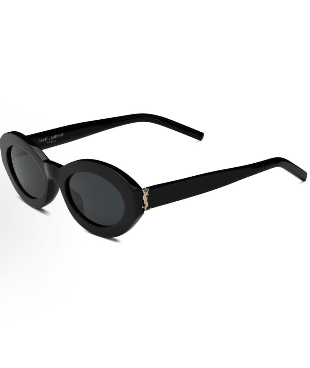 SAINT LAURENT Черные пластиковые солнцезащитные очки, фото 3