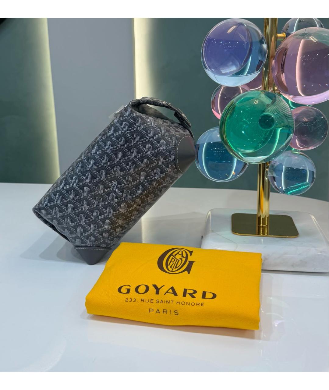 GOYARD Серая косметичка, фото 6
