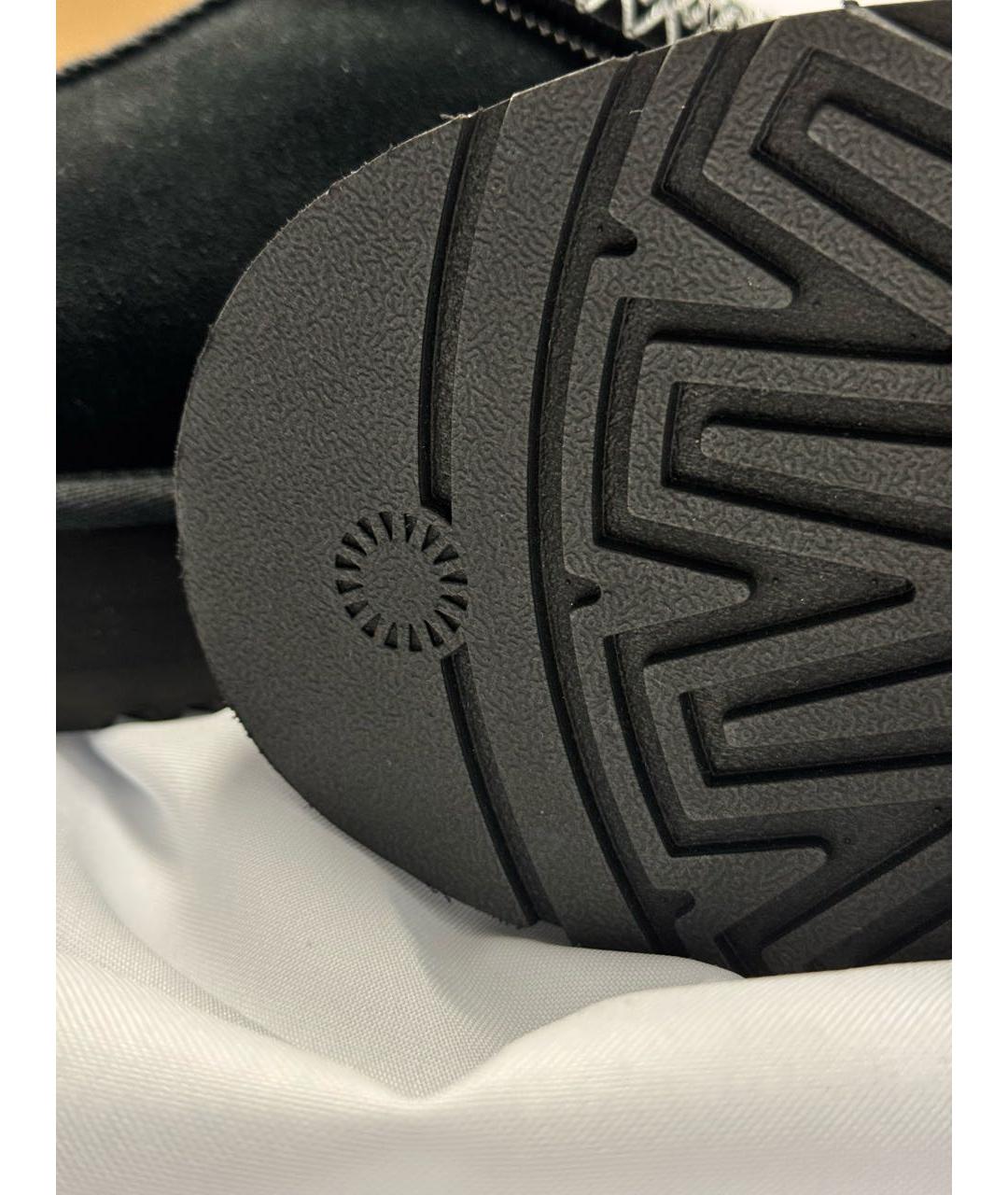 UGG AUSTRALIA Черные мюли из искусственной кожи, фото 8