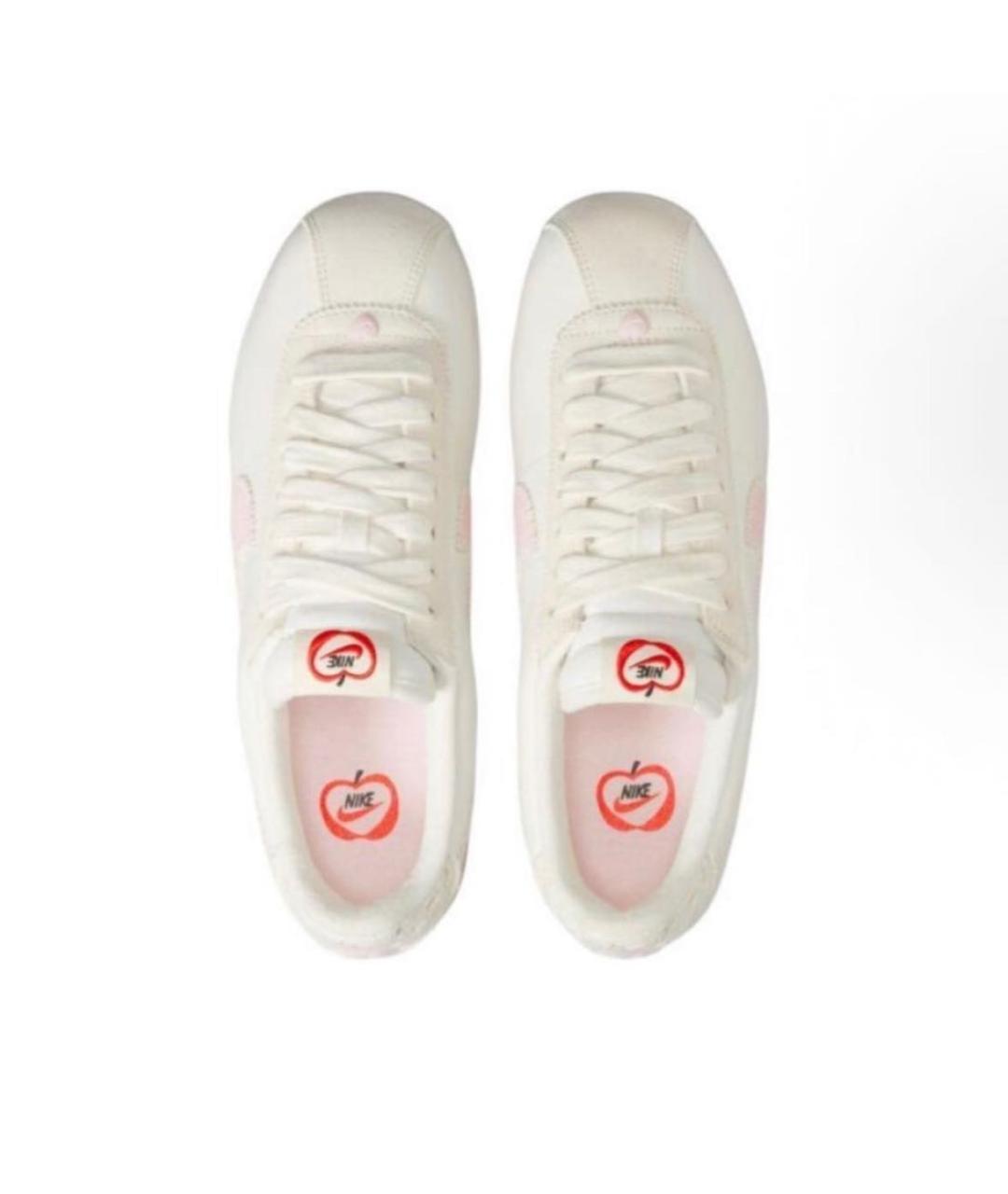 NIKE Белые кожаные низкие кроссовки / кеды, фото 3