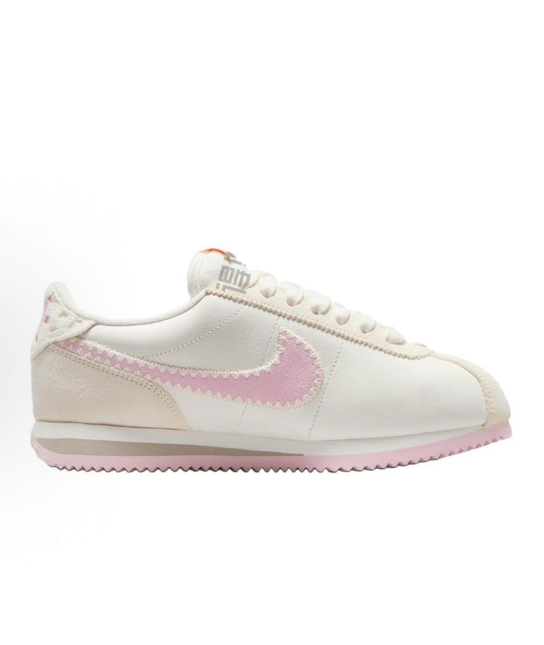 NIKE Белые кожаные низкие кроссовки / кеды, фото 4