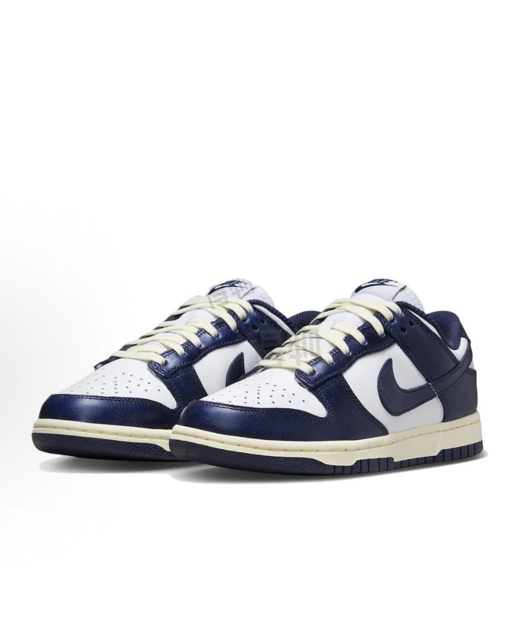 NIKE Темно-синие кожаные кроссовки, фото 2