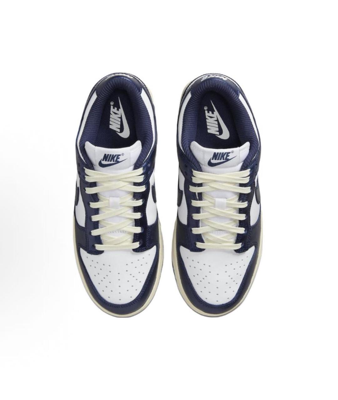 NIKE Темно-синие кожаные кроссовки, фото 3