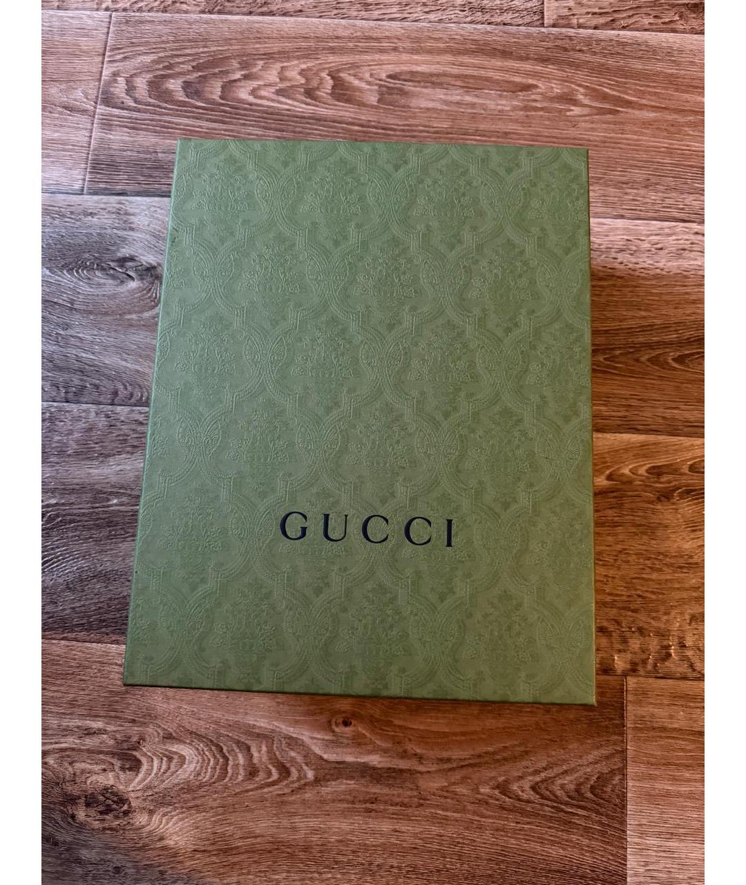 GUCCI Бежевые кожаные полусапоги, фото 4