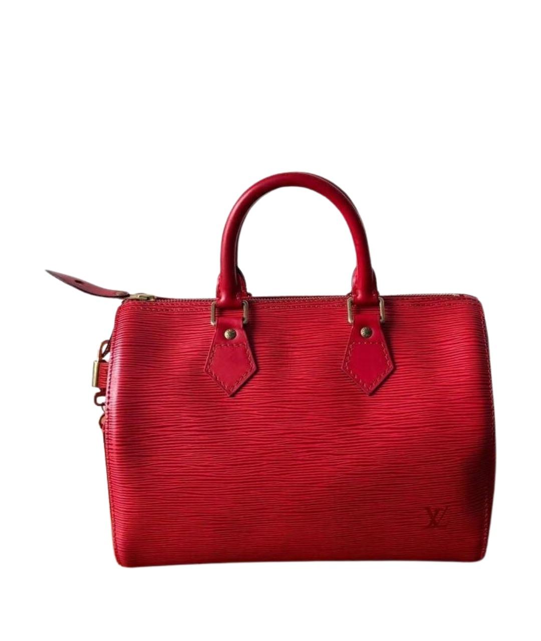 LOUIS VUITTON Красная сумка с короткими ручками, фото 1