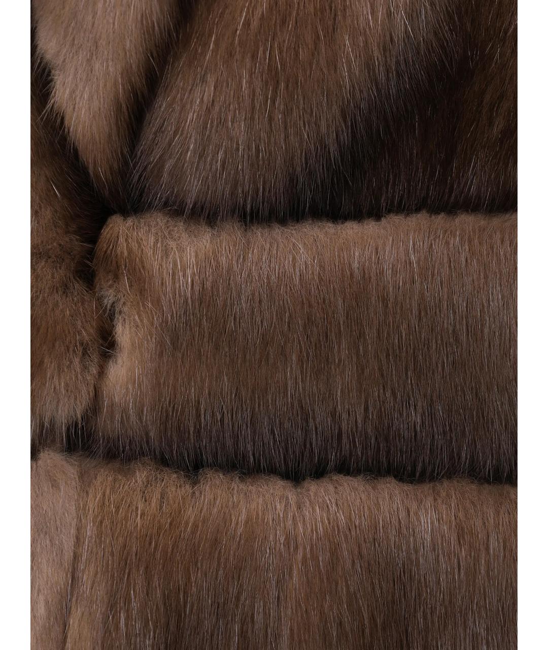 RINDI Коричневая меховая шуба, фото 6