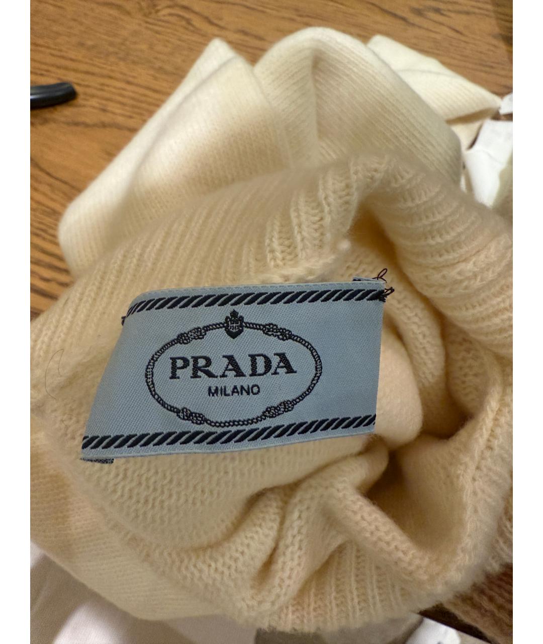 PRADA Бежевая шерстяная водолазка, фото 6