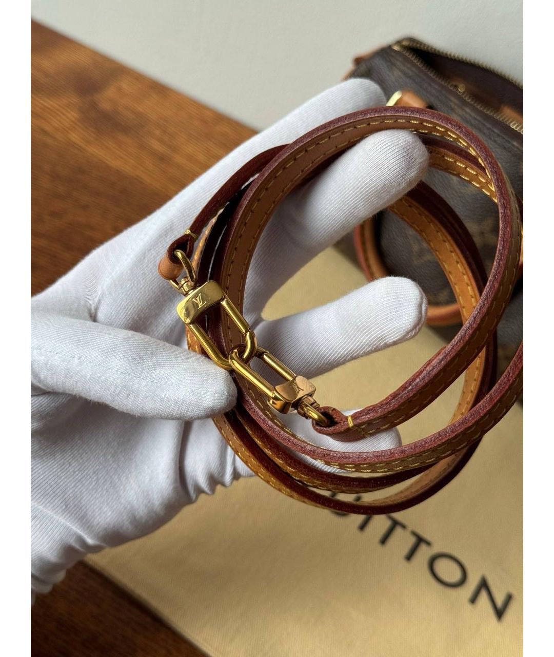 LOUIS VUITTON Коричневая сумка через плечо, фото 8