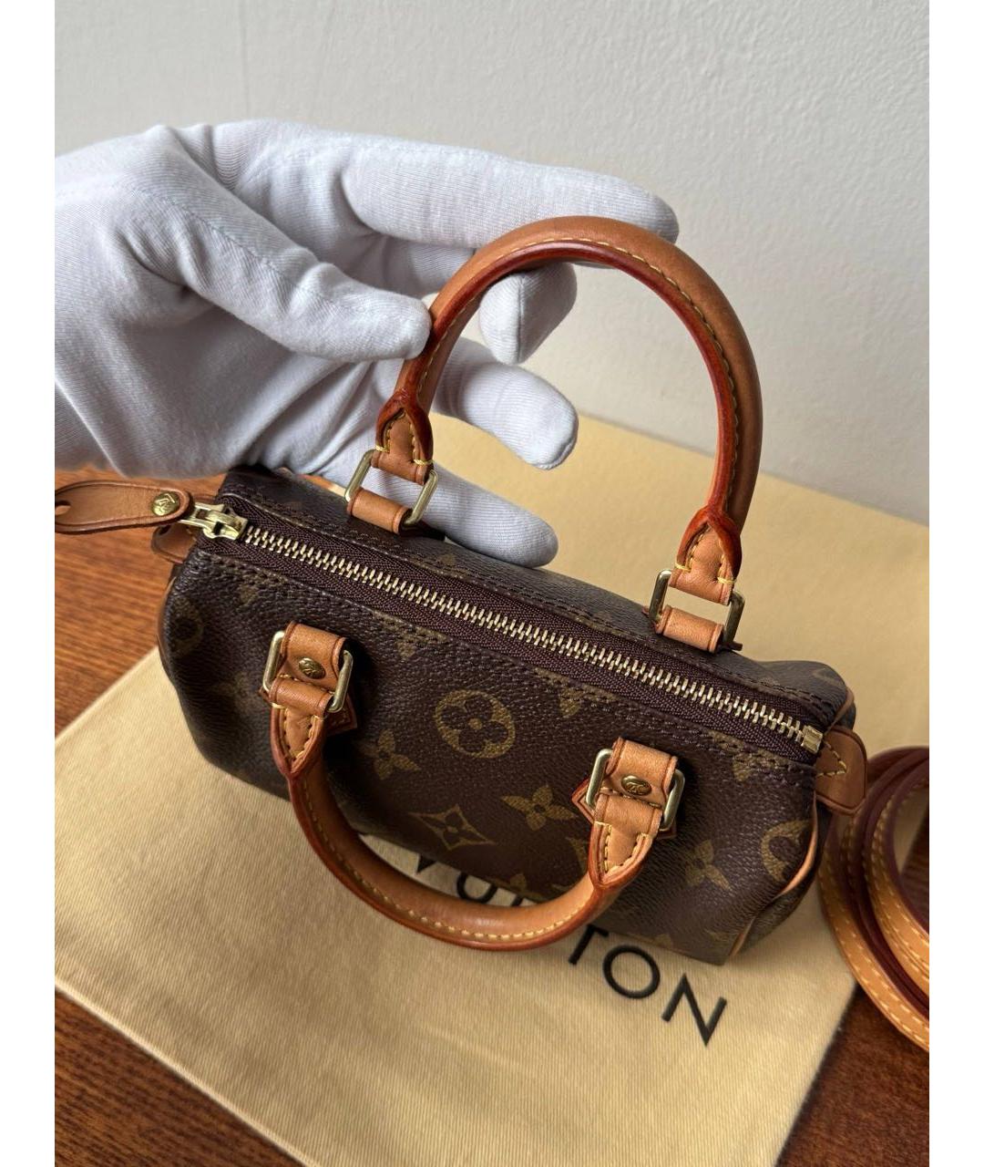 LOUIS VUITTON Коричневая сумка через плечо, фото 4