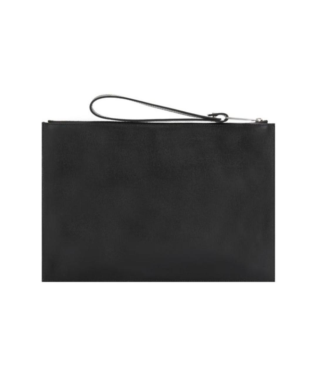 BOTTEGA VENETA Черная кожаная папка для документов, фото 3