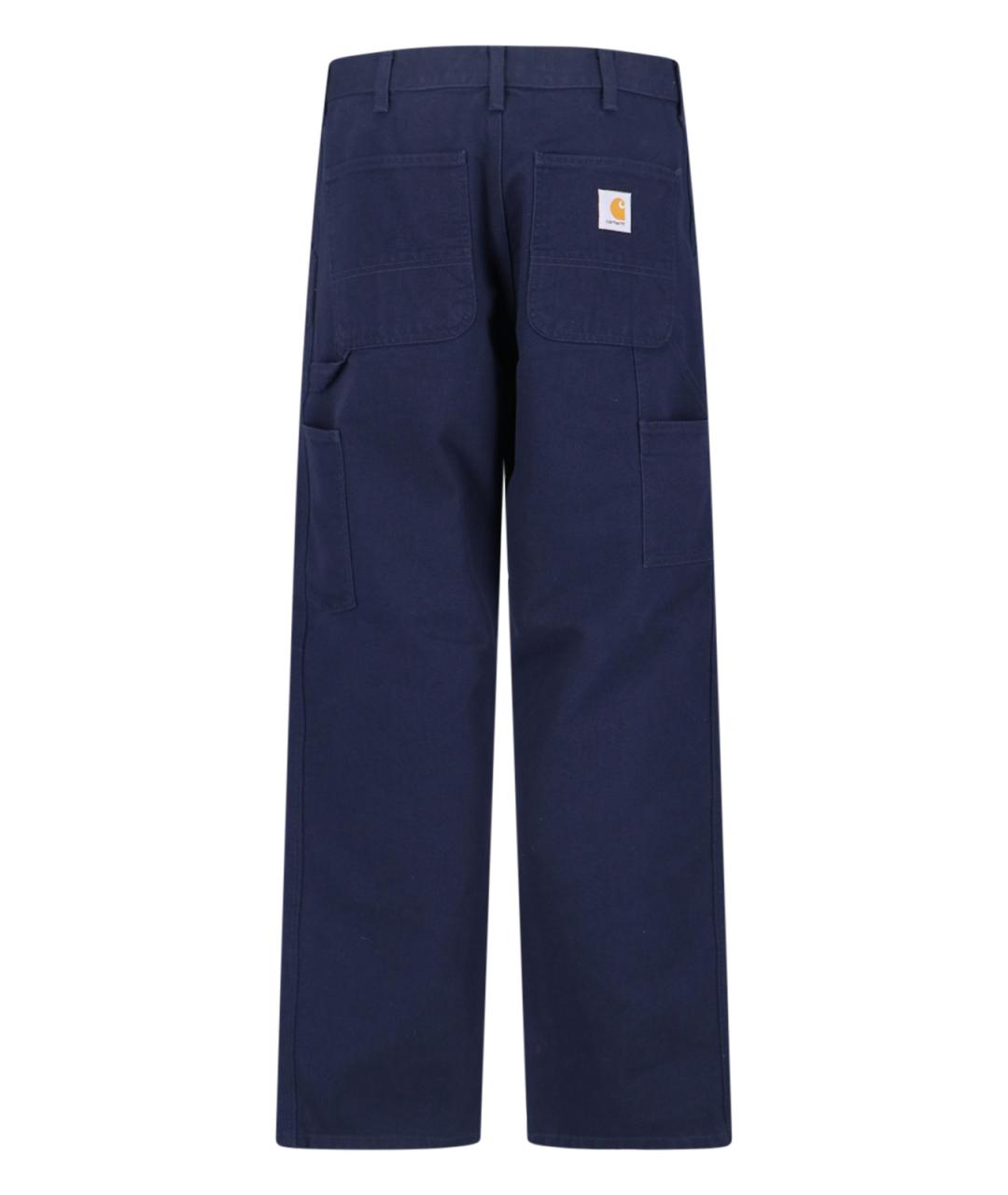 CARHARTT WIP Синие хлопковые прямые джинсы, фото 2