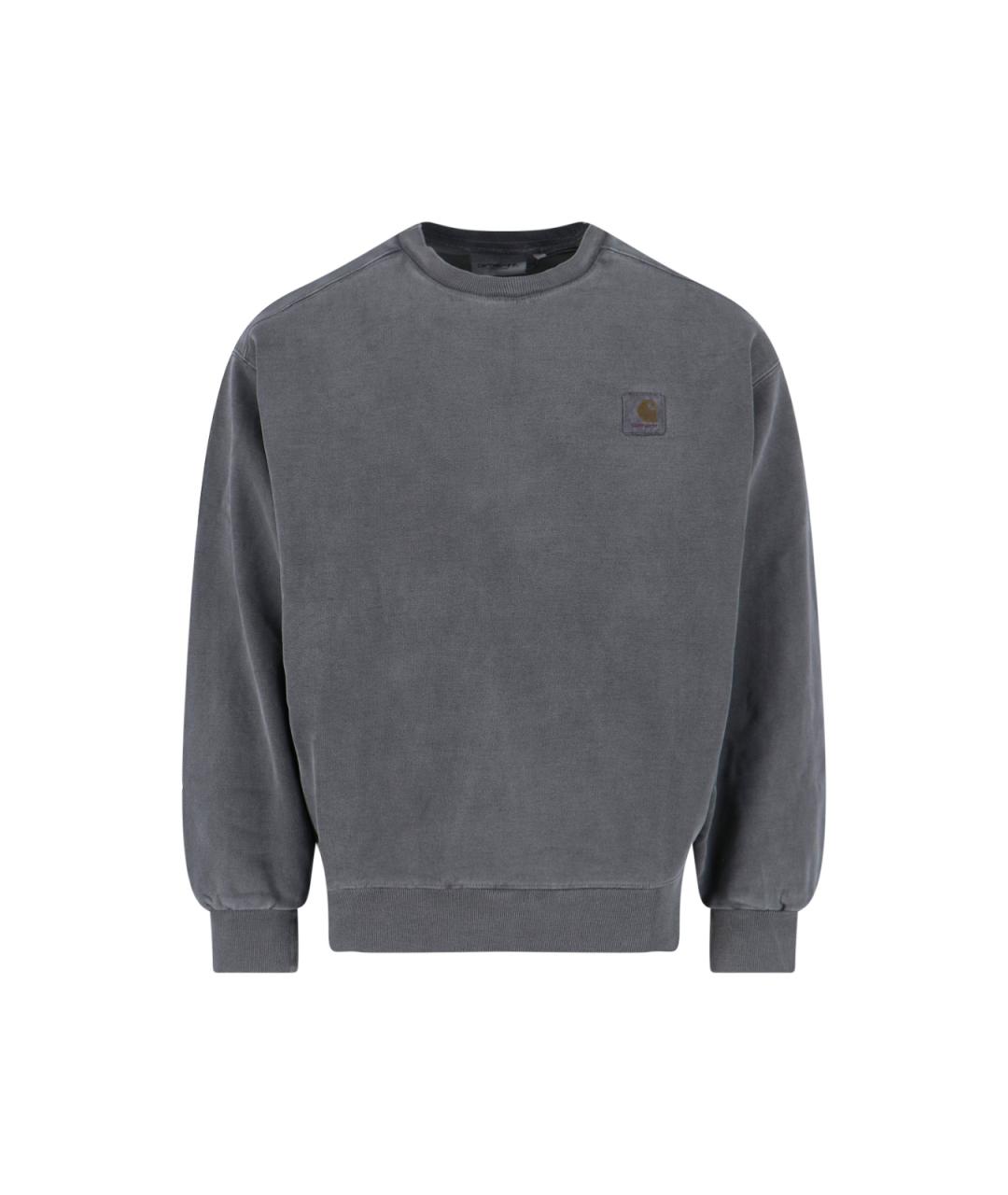 CARHARTT WIP Серый хлопковый джемпер / свитер, фото 1