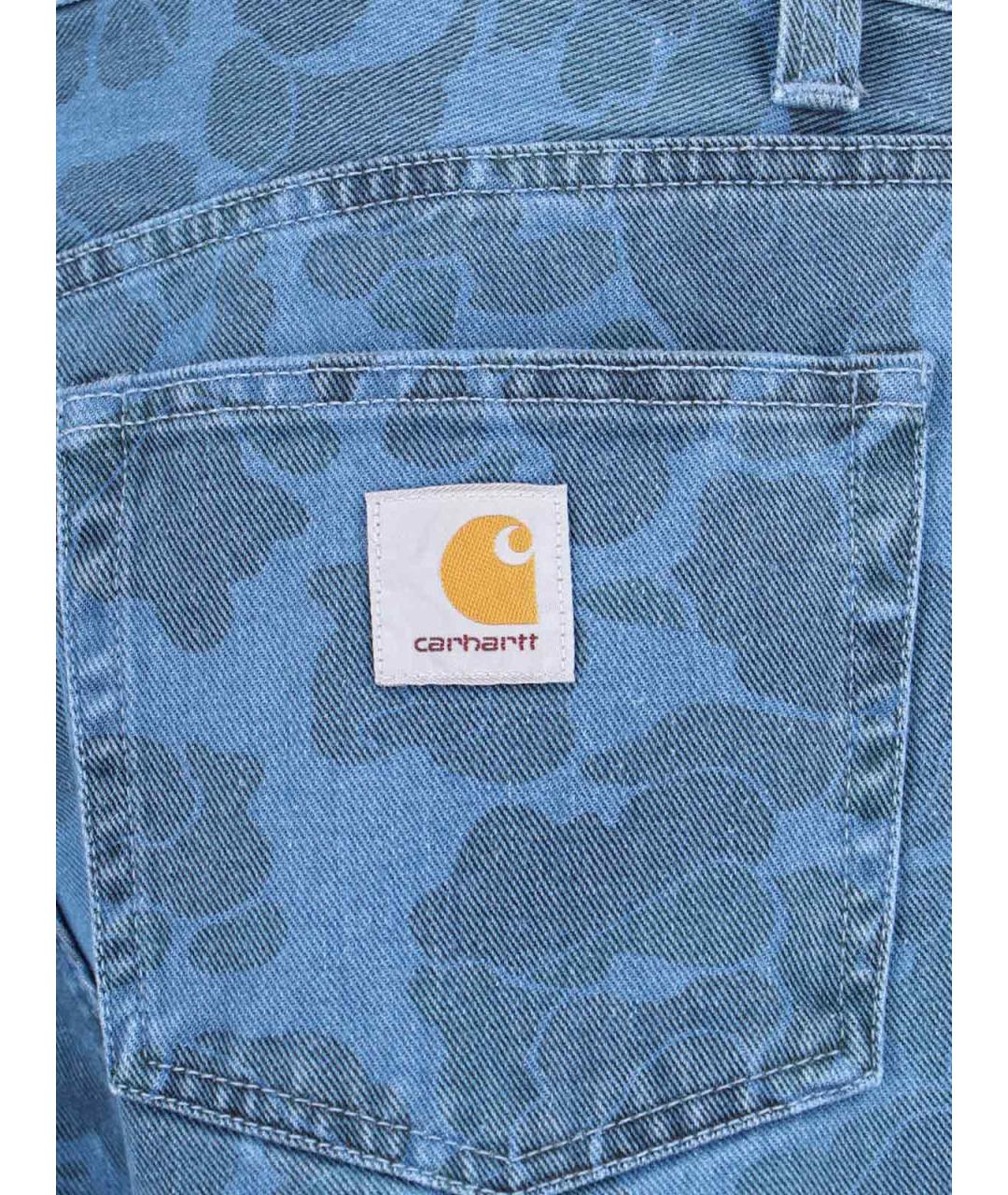 CARHARTT WIP Синие хлопковые прямые джинсы, фото 4