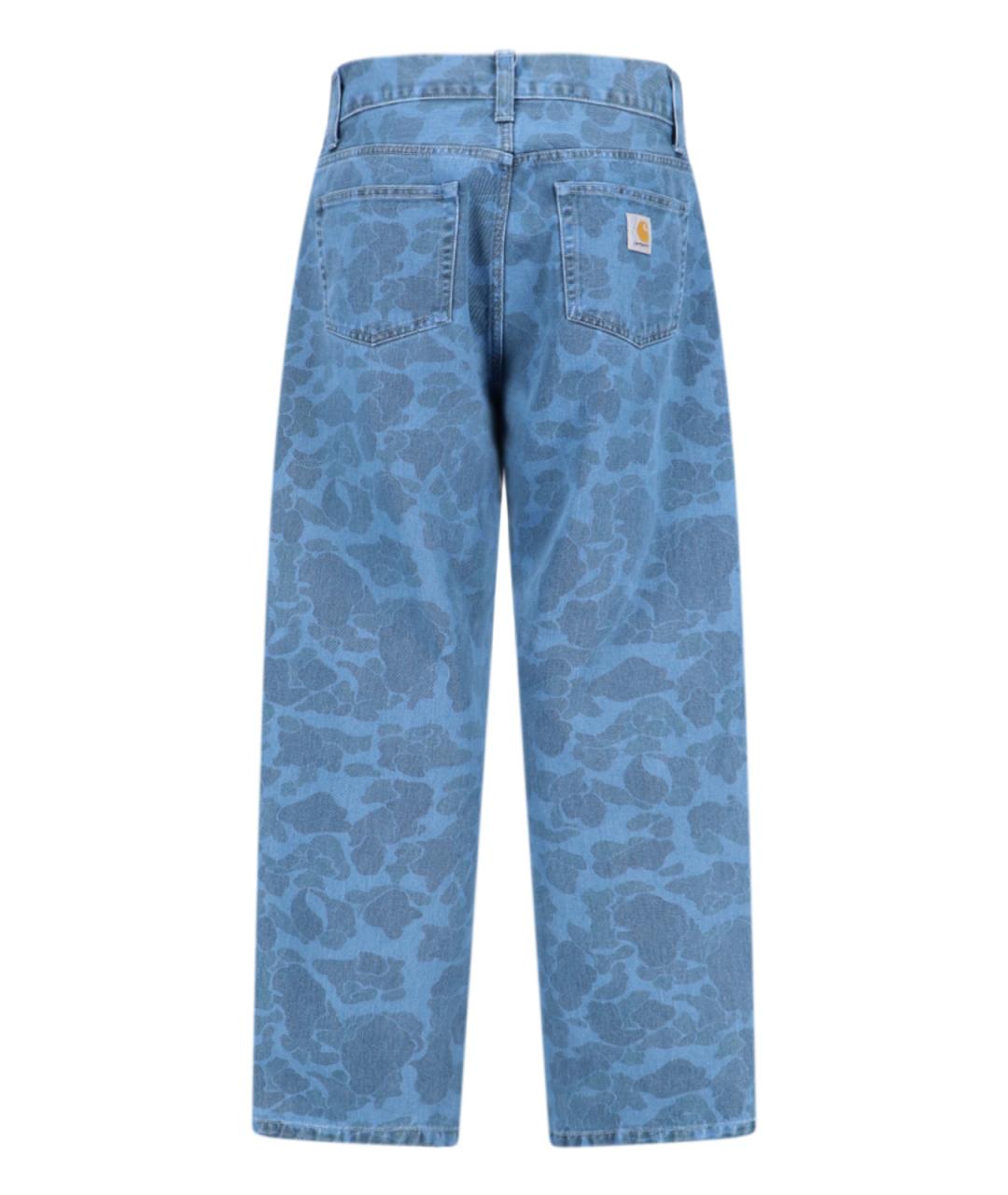 CARHARTT WIP Синие хлопковые прямые джинсы, фото 2