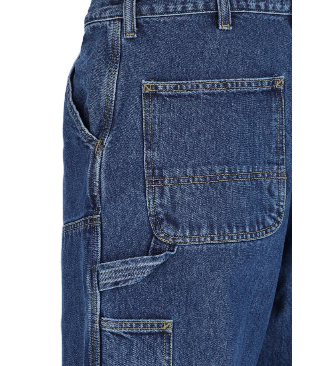 CARHARTT WIP Синие хлопковые прямые джинсы, фото 5