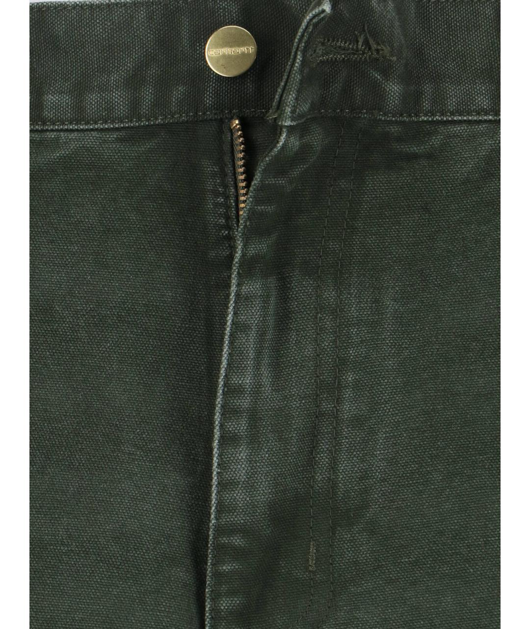 CARHARTT WIP Зеленые хлопковые прямые джинсы, фото 5