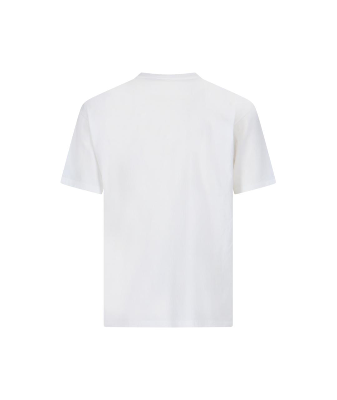 CELINE Белая хлопковая футболка, фото 2