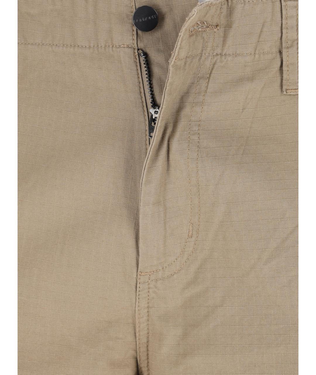 CARHARTT WIP Бежевые хлопковые повседневные брюки, фото 5