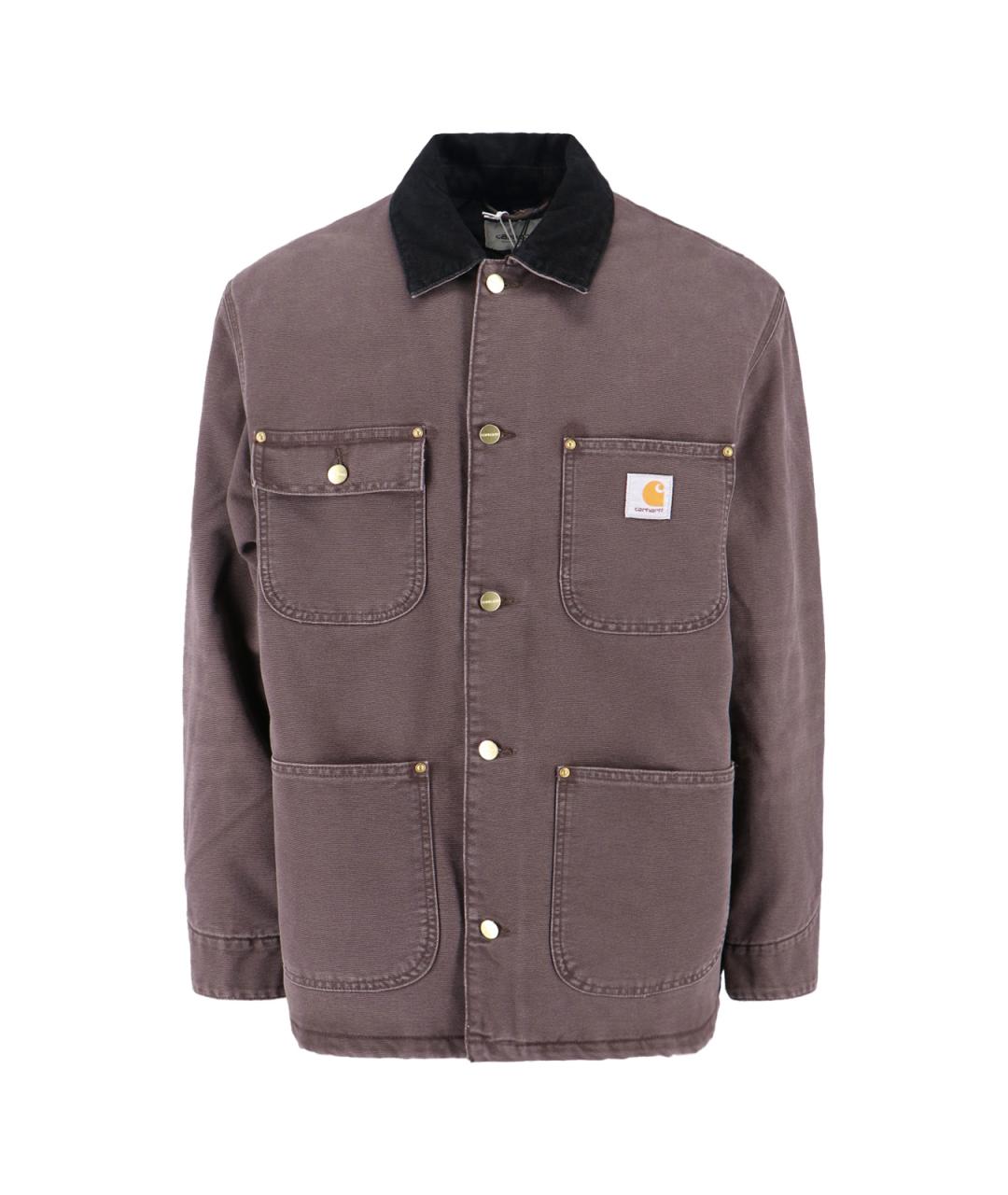 CARHARTT WIP Коричневая хлопковая куртка, фото 1