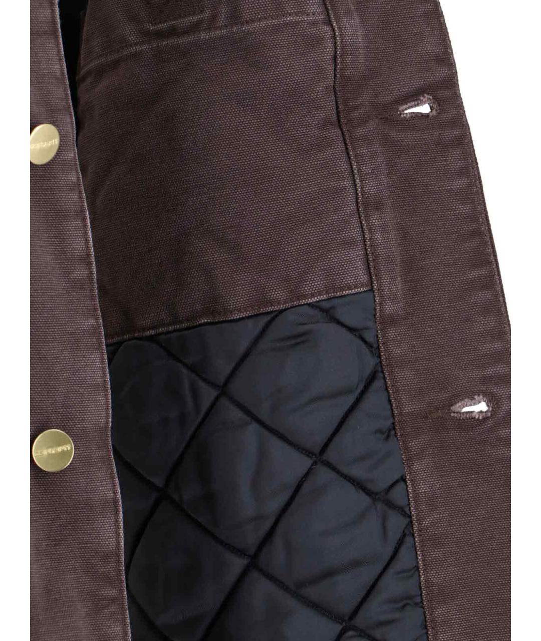 CARHARTT WIP Коричневая хлопковая куртка, фото 5