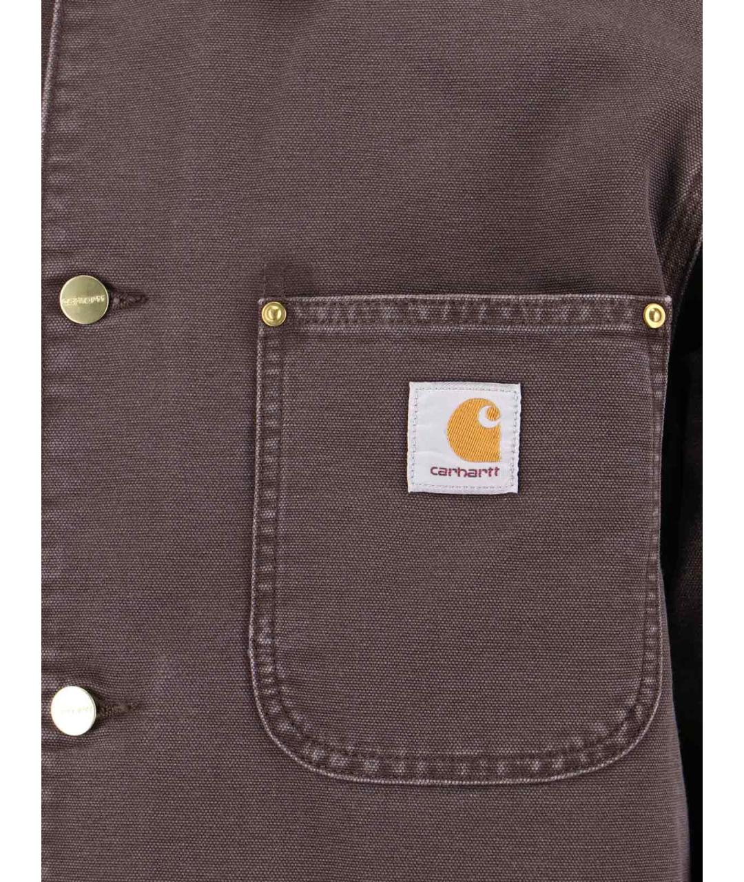 CARHARTT WIP Коричневая хлопковая куртка, фото 3