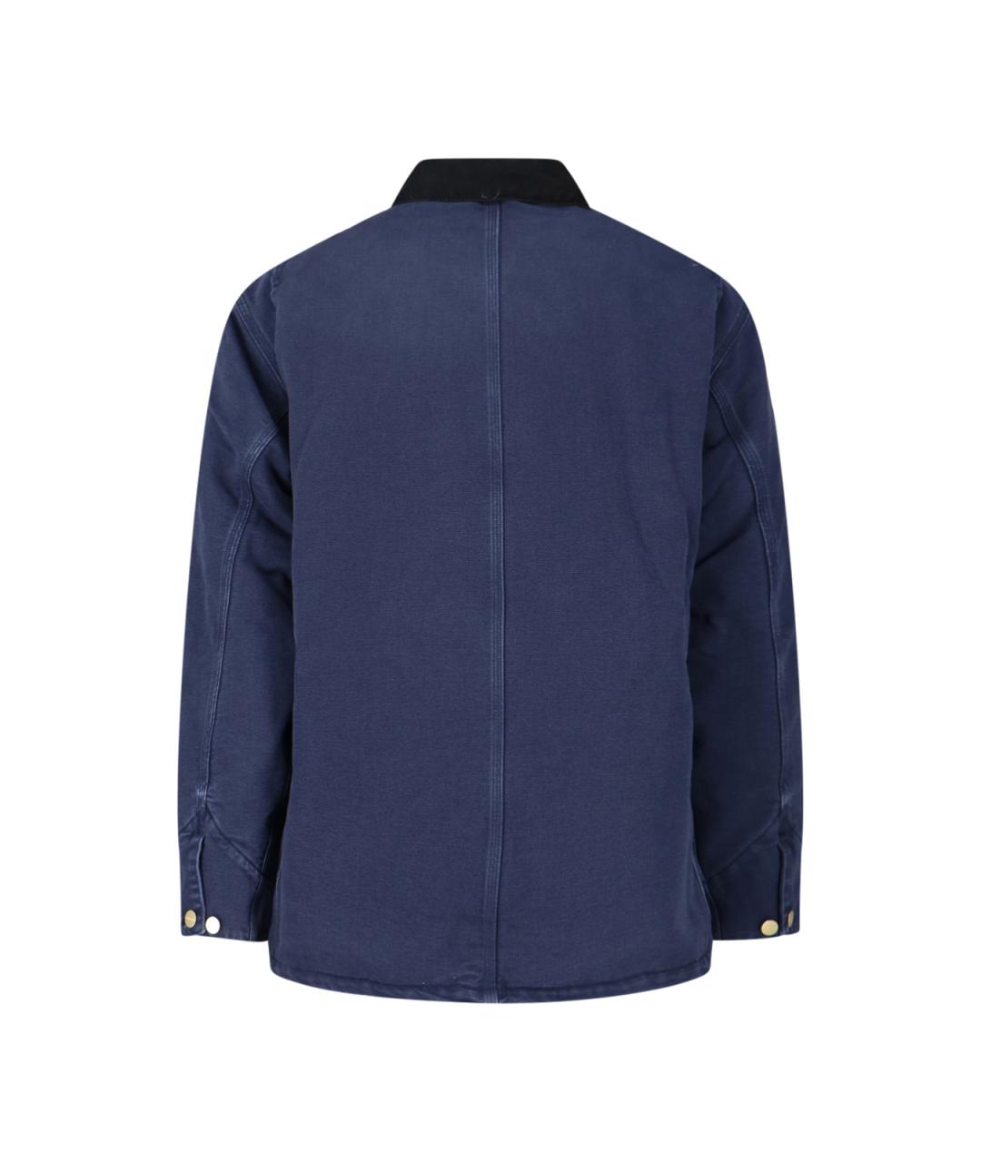 CARHARTT WIP Синяя хлопковая куртка, фото 2