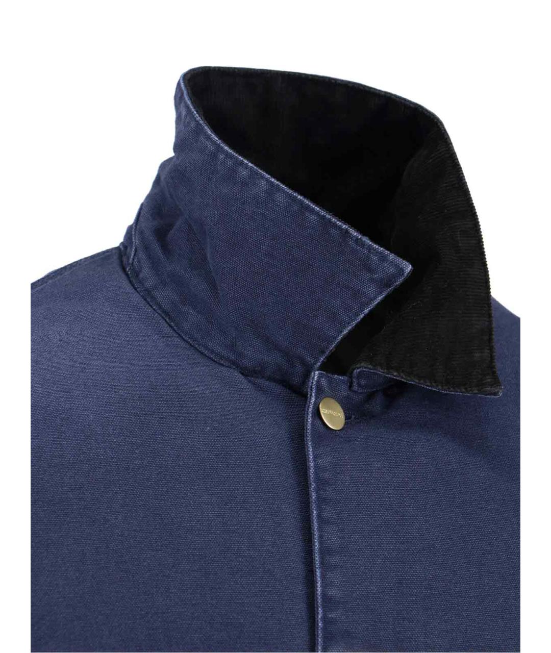 CARHARTT WIP Синяя хлопковая куртка, фото 4