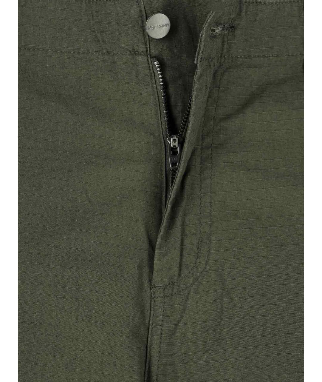 CARHARTT WIP Зеленые хлопковые повседневные брюки, фото 5