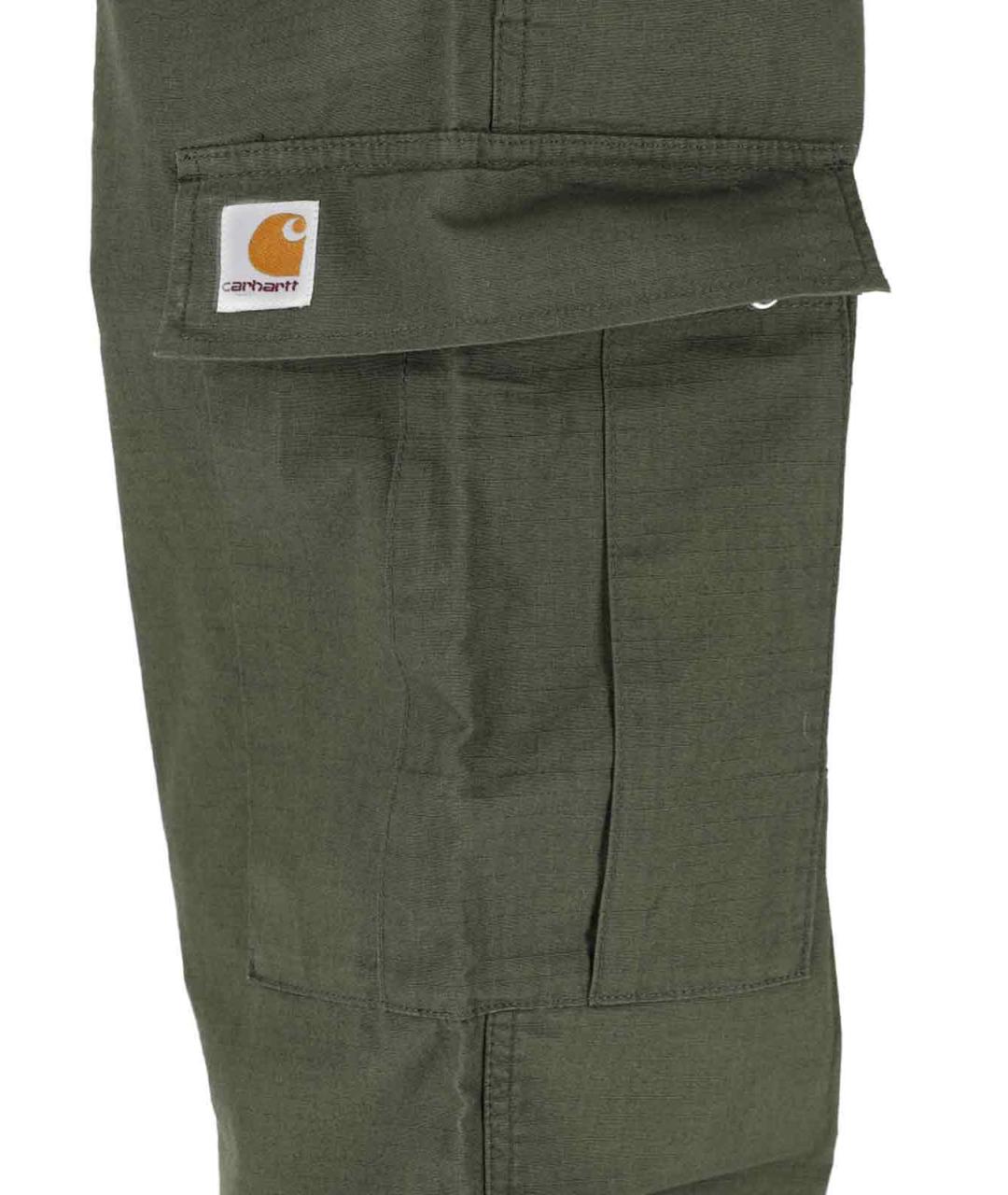 CARHARTT WIP Зеленые хлопковые повседневные брюки, фото 4