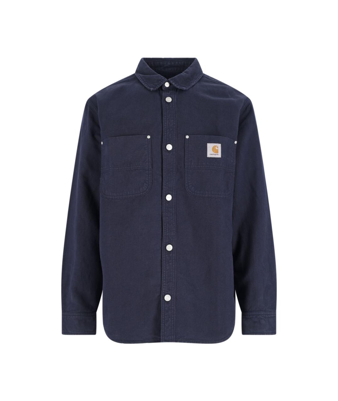 CARHARTT WIP Синяя хлопковая кэжуал рубашка, фото 1