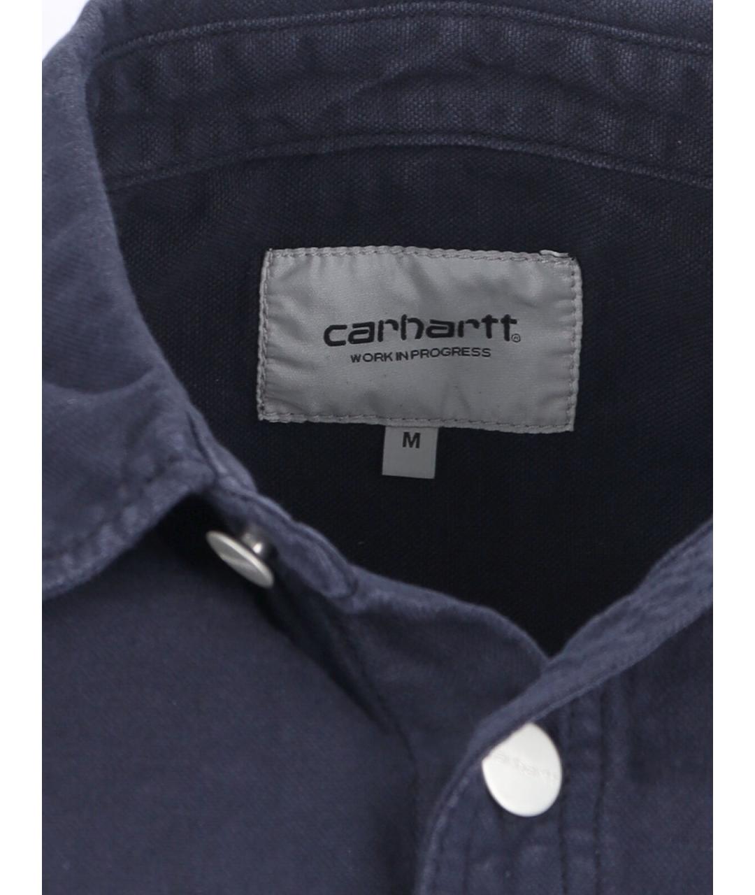 CARHARTT WIP Синяя хлопковая кэжуал рубашка, фото 5