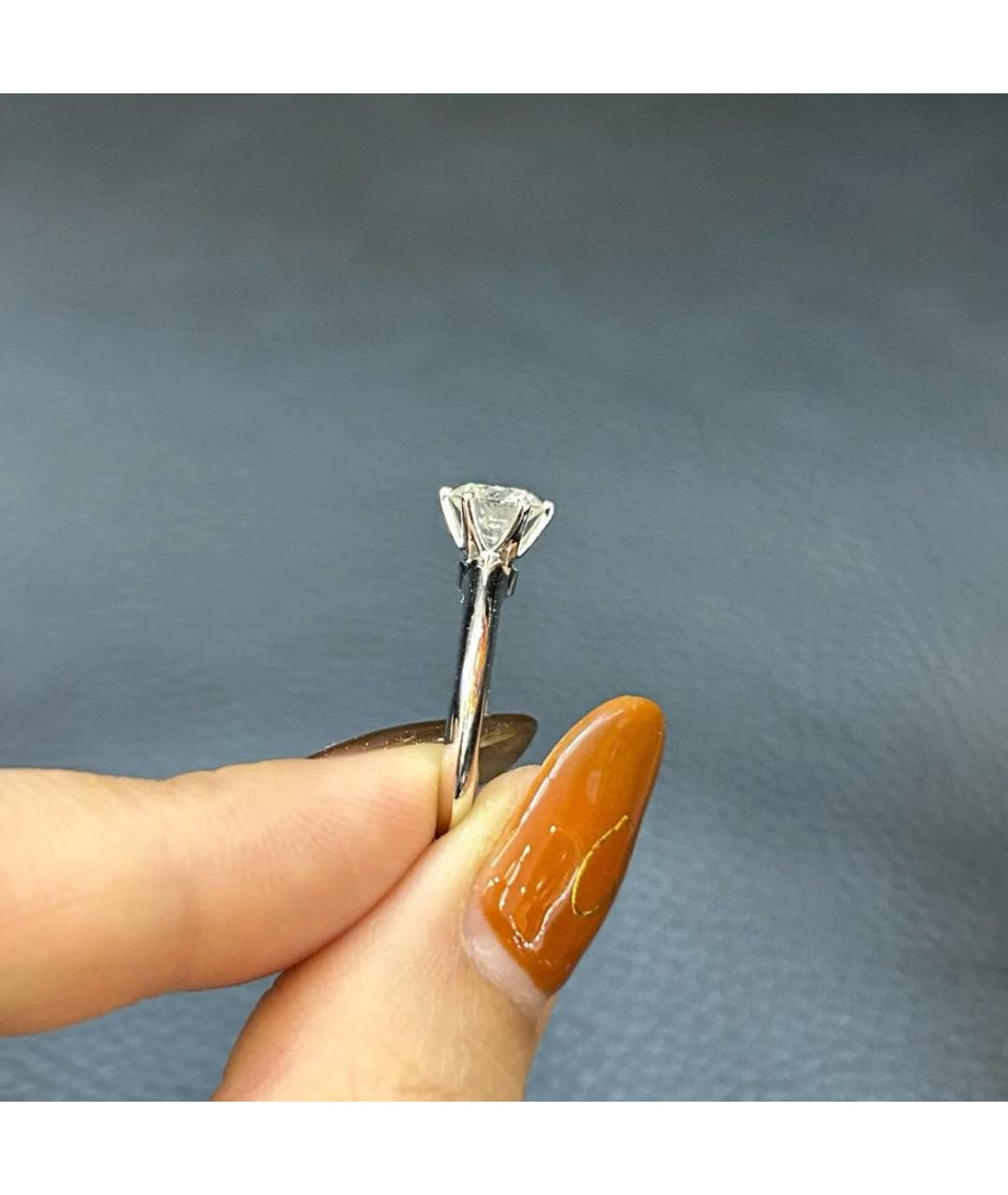 TIFFANY&CO Серебряное платиновое кольцо, фото 3