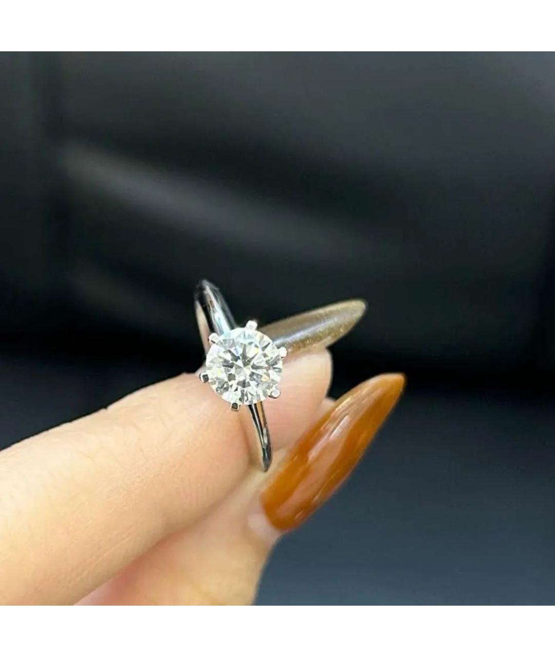 TIFFANY&CO Серебряное платиновое кольцо, фото 2