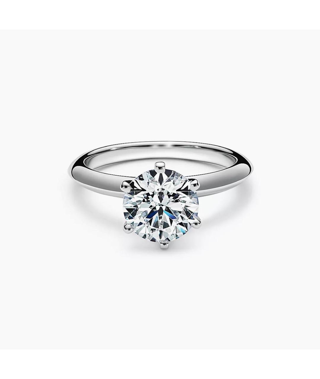 TIFFANY&CO Серебряное платиновое кольцо, фото 7