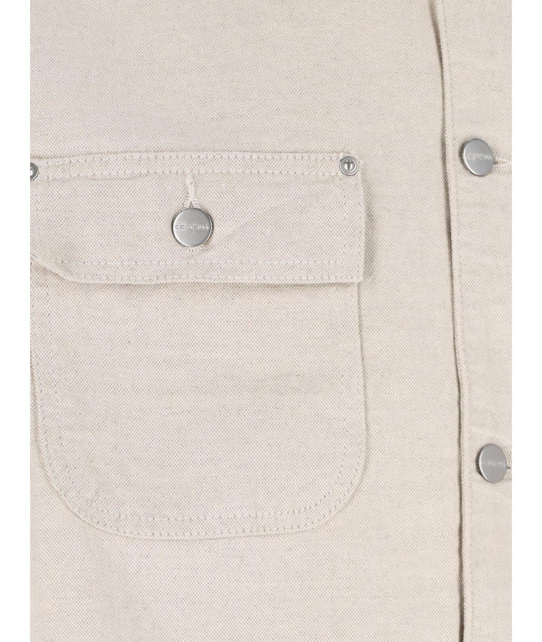 CARHARTT WIP Бежевая хлопковая куртка, фото 5