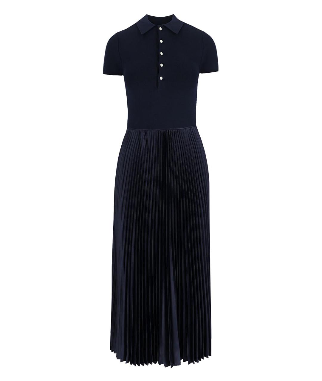 POLO RALPH LAUREN Синее хлопковое платье, фото 1