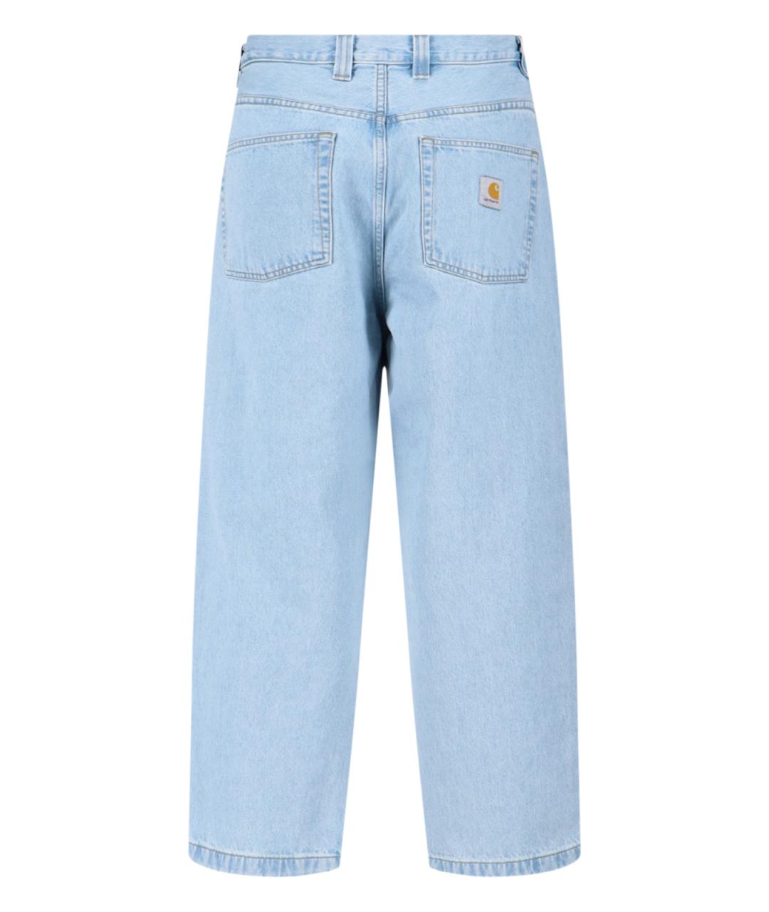 CARHARTT WIP Синие хлопковые прямые джинсы, фото 2