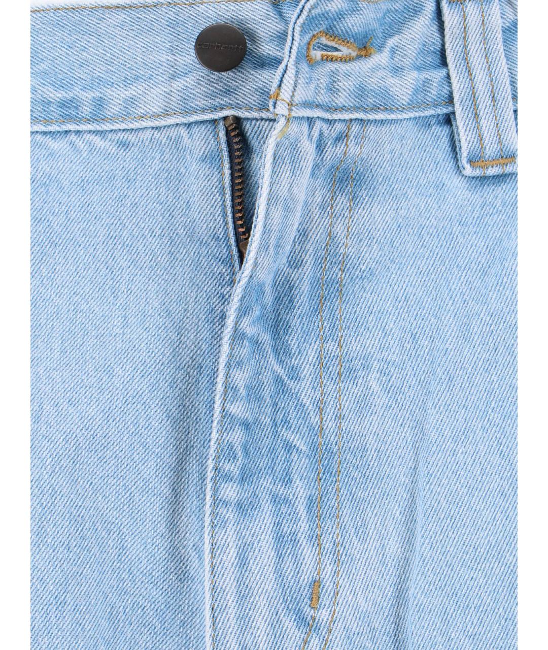 CARHARTT WIP Синие хлопковые прямые джинсы, фото 5