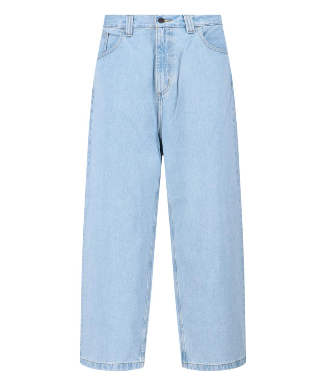 CARHARTT WIP Синие хлопковые прямые джинсы, фото 1